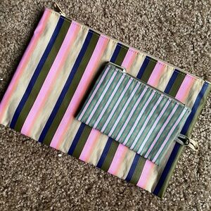 BAGGU Flat Pouches - Large & Small in Candy stripes